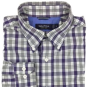 Nautica Classic Fit Shirt Men's Size Medium Plaid